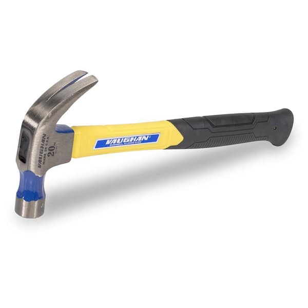 20 oz. Carbon Steel Nail Hammer with 14 in. Fiberglass Handle