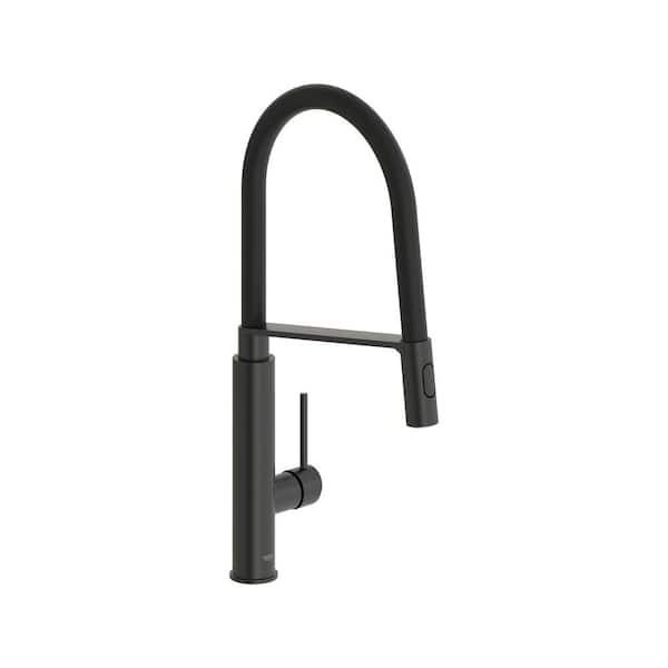 GROHE Concetto Single Handle Pull-Down Sprayer Kitchen Faucet in Matte Black