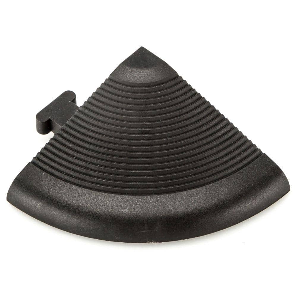 Black and Brown PVC Interlocking Deck Tile Kit