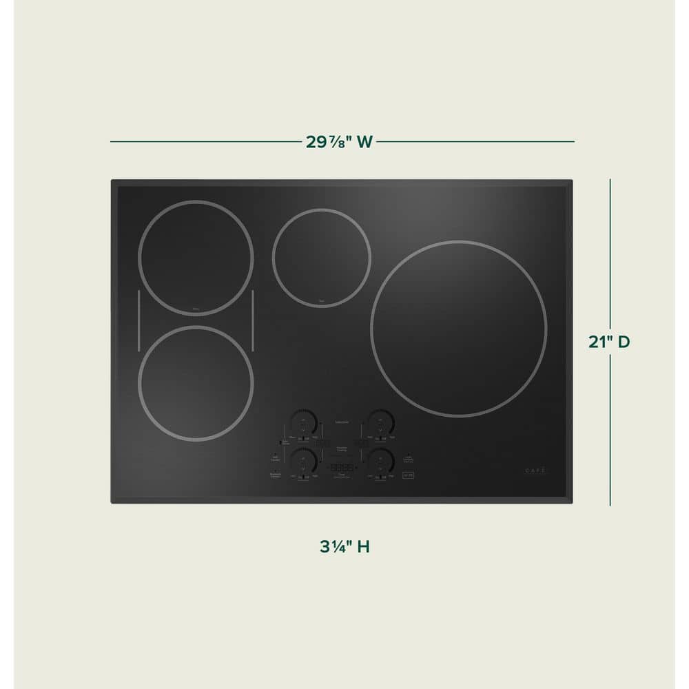 Café 30" Black Induction Cooktop with Touch Control
