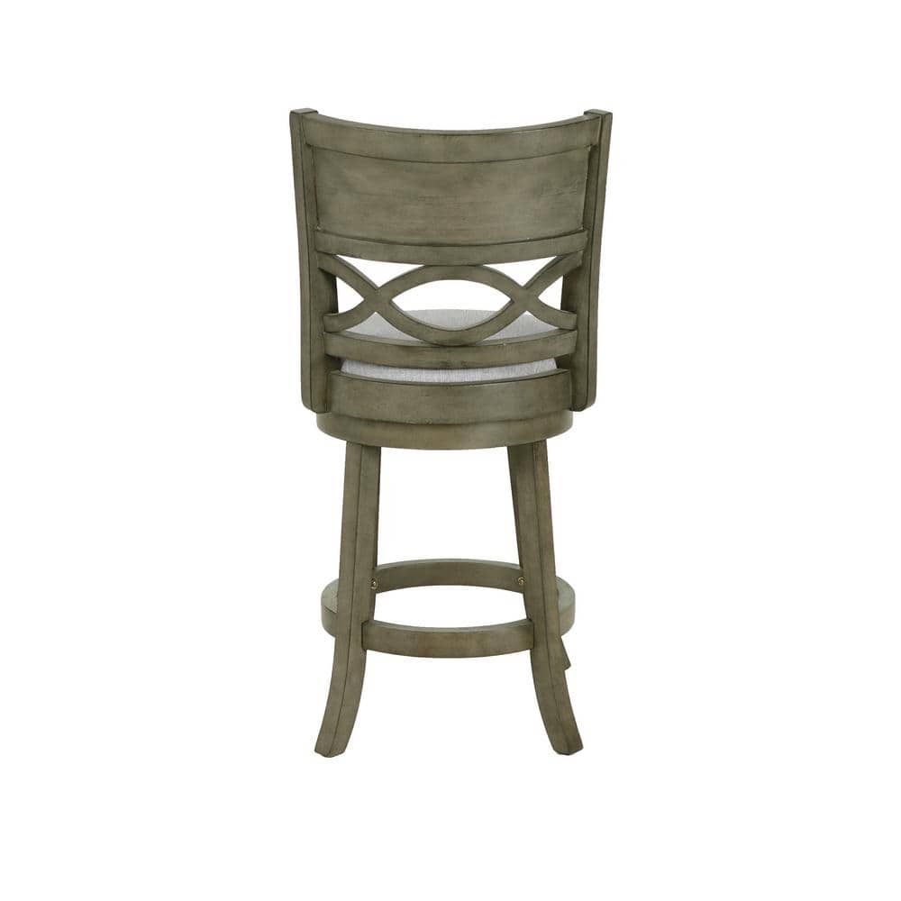 Manchester 24" Antique Gray Swivel Counter Stool