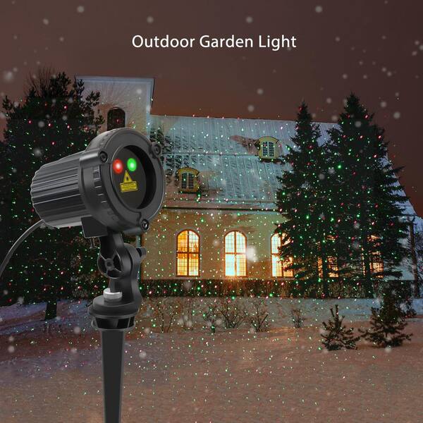 OGETFUUR Outdoor Laser Christmas Projector Lights with Red and