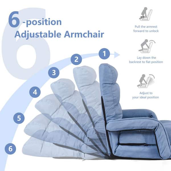 Folding Recliner Foot Rest Cushion Foot Support Lounge Chair Foot Pad for Lawn 51x24cm