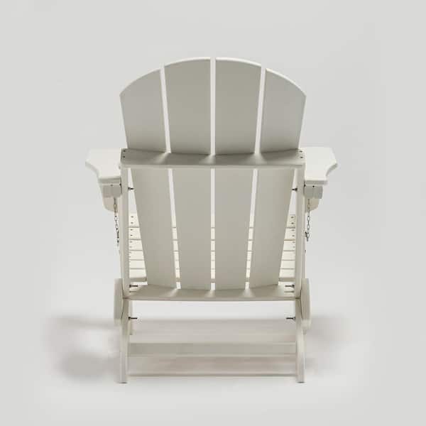 cenadinz Classic Solid All-weather Folding HDPE Plastic Adirondack Chair