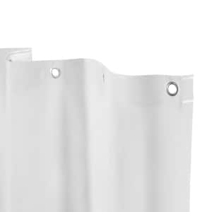 70 in. W x 72 in. H Microban Protected Medium Weight PEVA Shower Curtain Liner in Frosted