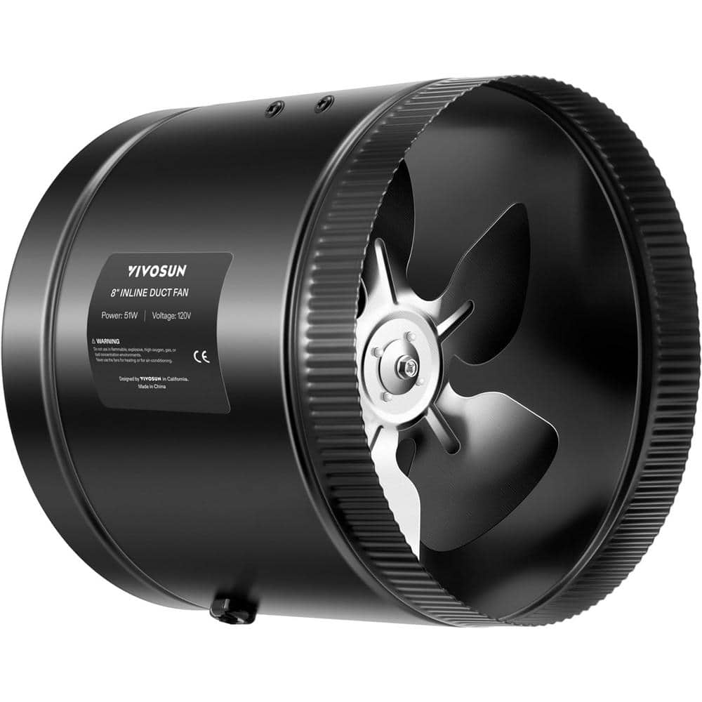 VIVOSUN 420 CFM 8 in. Inline Booster Duct Fan with Low Noise