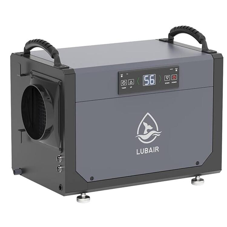 Edendirect 120 pt. 1,700 sq. ft. Quiet Bucketless Dehumidifier in Gray, with Drain Hose for Crawlspace, with Auto Defrost, No Pump