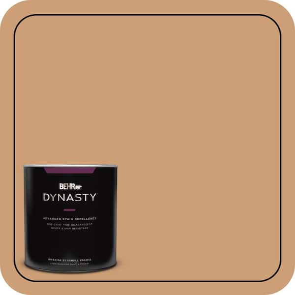 BEHR DYNASTY 1 qt. #S250-4 Fresh Croissant One-Coat Hide Eggshell Enamel Interior Stain-Blocking Paint and Primer
