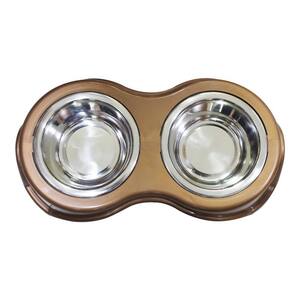 Snap-in Stainless Steel Double Pet Diner Bowl