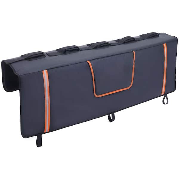 VEVOR Tailgate Bike Pad, 53 in. Truck Tailgate Pad Carry 5 Mountain Bikes, Upgraded Grooves Tailgate Protection Pad
