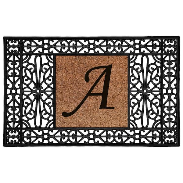 Calloway Mills Duchess 30 in. x 48 in. A Monogrammed Door Mat