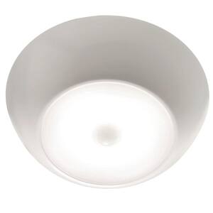 Indoor/ Outdoor 300 Lumen UltraBright Battery Powered Motion Activated Ceiling Light, White