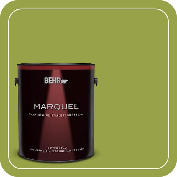 BEHR MARQUEE 1 gal. #P360-6 Fresh Apple Flat Exterior Paint & Primer