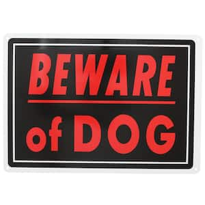 10 in. x 14 in. Aluminum Beware of Dog Sign