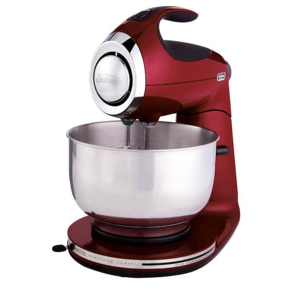 Sunbeam Heritage 4.6 Qt Offset Bowl Red Stand Mixer