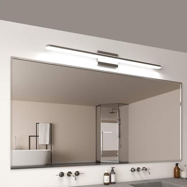 BeamBox 39 in. 1-Light Chrome LED Vanity Light, 24-Watt Daylight