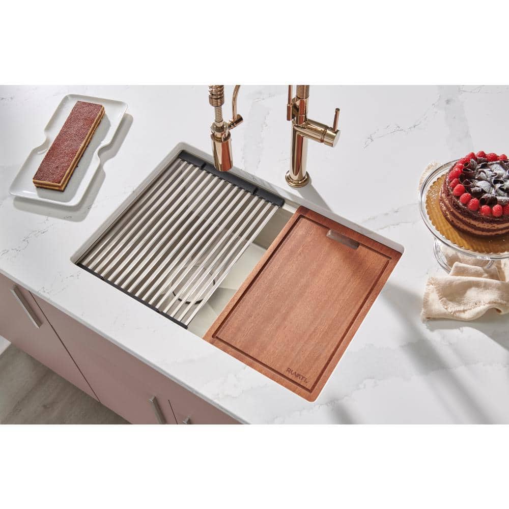 Ruvati 27" Stainless Steel Undermount Workstation Kitchen Sink