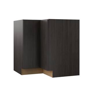 Designer Series Edgeley Assembled 33x34.5x20.25 in. Lazy Susan Corner Base Kitchen Cabinet in Thunder