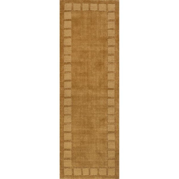 Petra High-Low Wool-Blend Wheat 3 ft. x 8 ft. Indoor/Outdoor Patio Runner Rug