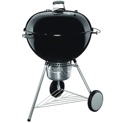 26 in. Original Kettle Premium Charcoal Grill in Black with Built-In Thermometer