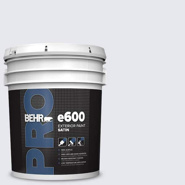 BEHR PRO 5 gal. #630C-1 Lavender Haze Satin Exterior Paint PR64005 ...