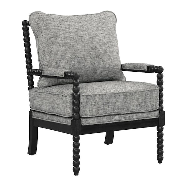 OSP Home Furnishings Eliza Spindle Chair Graphite