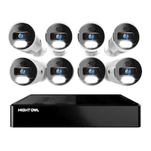 BTN8 Series 8-Channel 4K Wired NVR Security System with 2TB Hard Drive and (8) 4K IP Spotlight 2-Way Audio Cameras