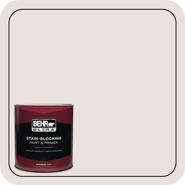 BEHR ULTRA 1 qt. #PR-W06 Prelude to Pink Flat Exterior Paint & Primer
