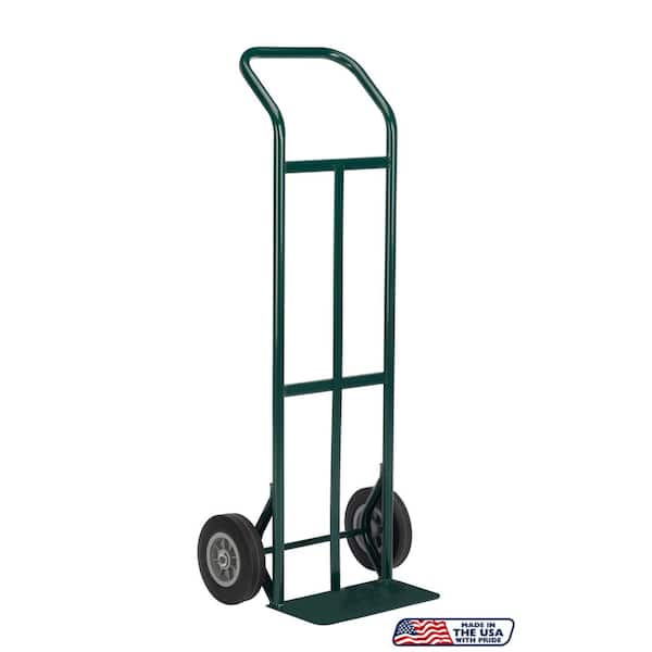 600lb Capacity Steel Continuous Frame Hand Truck with 8 in. Solid Rubber Wheels
