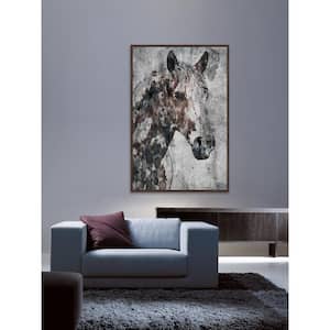 30 in. H x 20 in. W "Ranch Horse" by Irena Orlov Framed Printed Canvas Wall Art