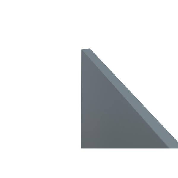 Cambridge Radiance 24 in. W x 90 in. H Slab Pantry End Panel in Matte Grey