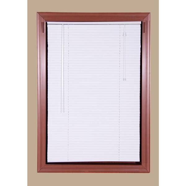 Bali Today White 1 in. Room Darkening Aluminum Mini Blind - 46 in. W x 64 in. L (Actual Size is 45.5 in. W x 64 in. L)