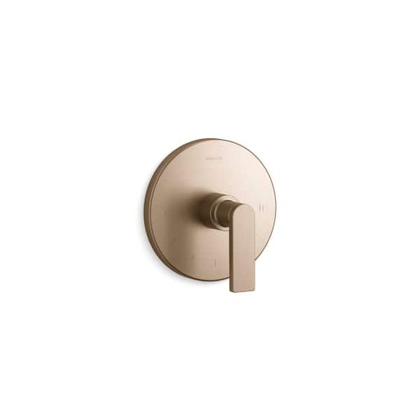 KOHLER Composed Mastershower Temperature Control Valve Trim With Lever Handle in Vibrant Brushed Bronze