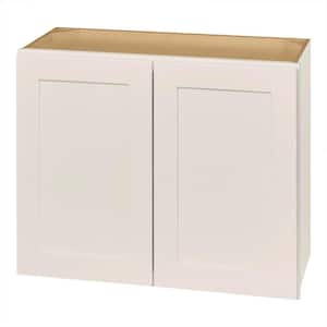 Avondale 30 in. W x 12 in. D x 24 in. H Ready to Assemble Plywood Shaker Wall Bridge Kitchen Cabinet in Antique White