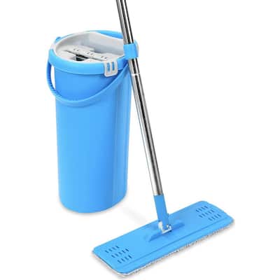 2 Gal. Blue 360 Flat Mop and Bucket System, Professional Home Kit