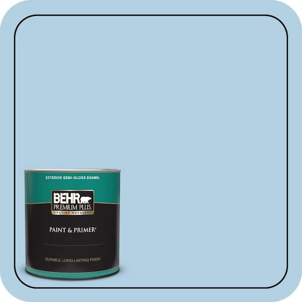 BEHR PREMIUM PLUS 1 qt. #560C-3 Holiday Road Semi-Gloss Enamel Exterior Paint & Primer