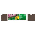 47 in. x 2 in. x 4 in. Brown Scalloped Rubber Garden Edging