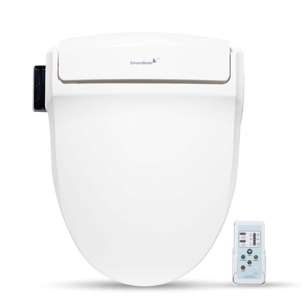 Smart Bidet Toilet Seat Electric Oval Shape Massage Heated Remote Control LED | UK - View #6