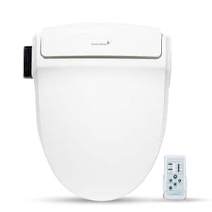 Electric Bidet Seat for Round Toilets in White