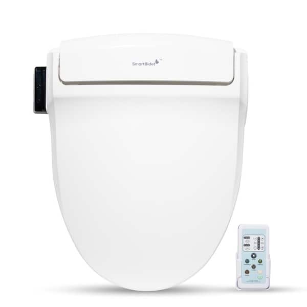 SmartBidet Electric Bidet Seat for Round Toilets in White