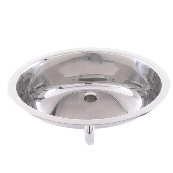 DECOLAV Simply Stainless Drop-In Bathroom Sink in Stainless Steel