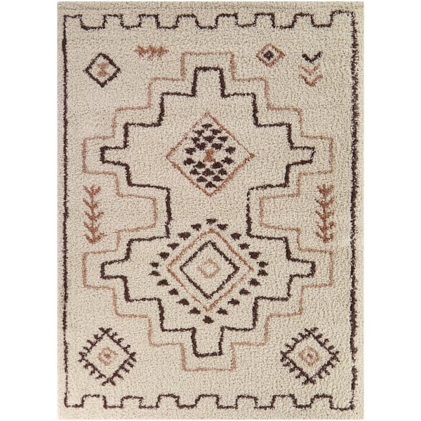 Lynceus Cream 8 ft. x 10 ft. Moroccan Area Rug
