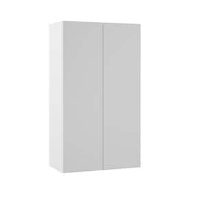Designer Series Edgeley Assembled 24x42x12 in. Wall Kitchen Cabinet in White