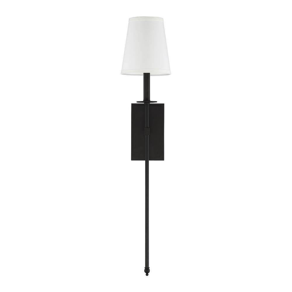 Monroe Matte Black Outdoor Dimmable Wall Sconce
