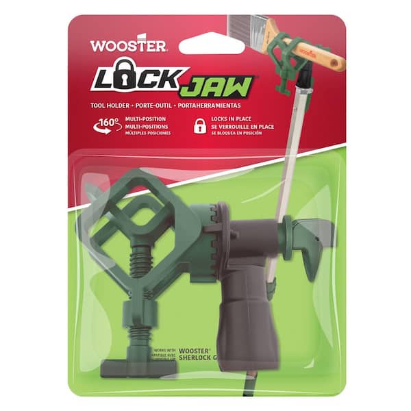 Lock Jaw Tool Holder, 2 ft. - 4 ft. Sherlock Extension Pole, 2-1/2 in. Nylon/Poly Angle Sash Brush