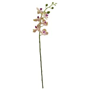 Indoor 29 in. Phalaenopsis Orchid Artificial Flower (Set of 4)