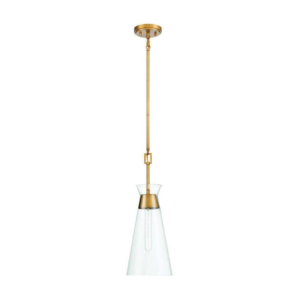 Lakewood Warm Brass Mid-Century Modern Mini Pendant Light