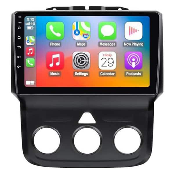 9 in. Car Stereo Radio Replacement with Wireless CarPlay Android Auto for Dodge RAM 1500 2500 3500 2013-2018