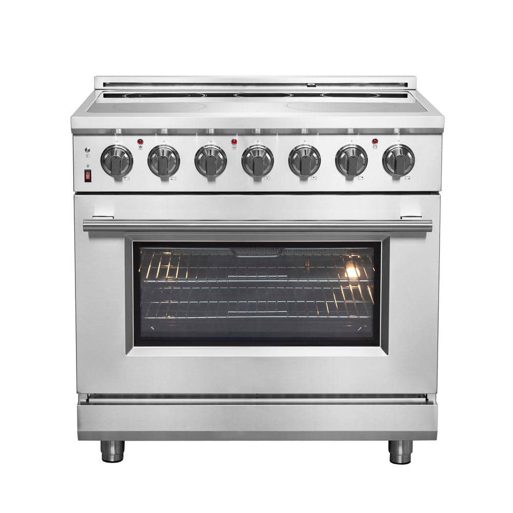 電子レンジ・オーブン MRO-S8A (W) 2022 Healthy Chef Oven Range Forno Massimo 36 in. Freestanding Chef Door Electric Range