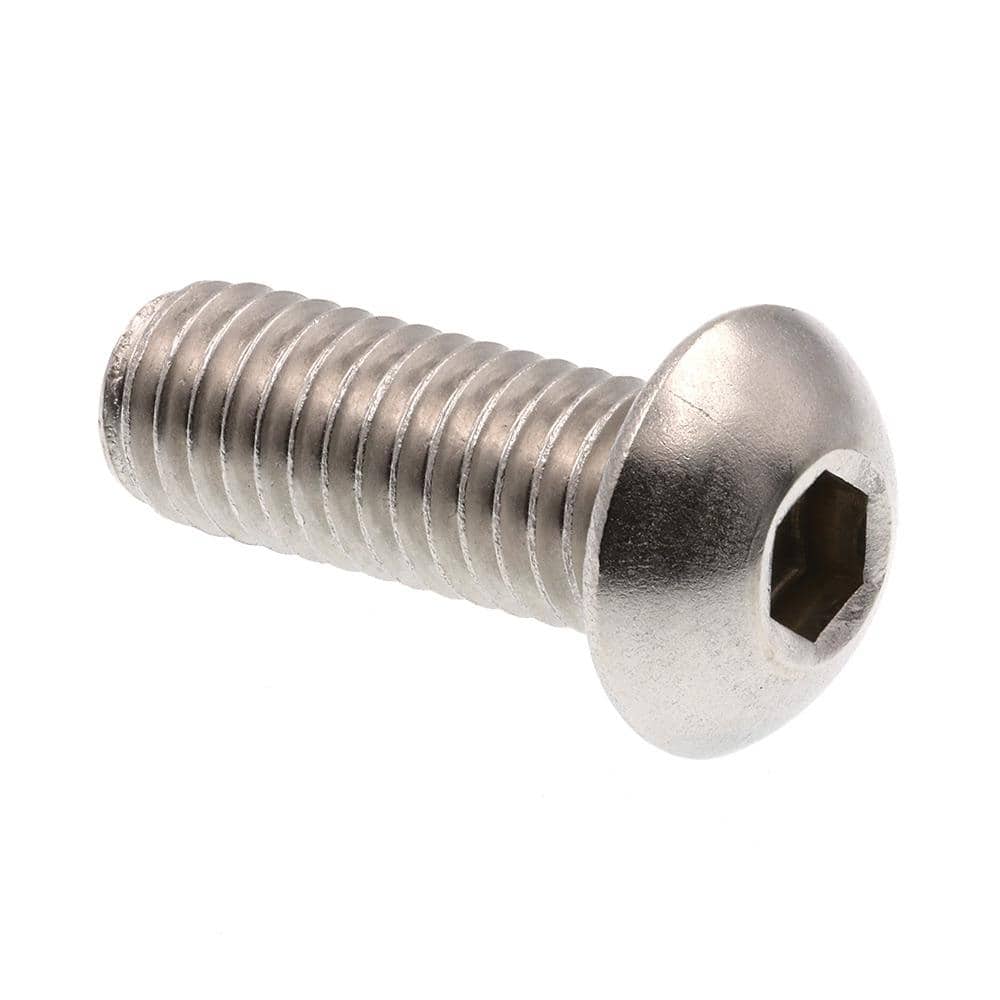 Prime-Line 3/8 in.-16 x in. Grade 18-8 Stainless Steel Hex (Allen) Drive  Button Head Socket Cap Screws (10-Pack) 9170180 The Home Depot